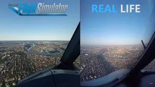 Microsoft Flight Simulator 2020 vs Real Life | Landing in Paris Orly | A320 Cockpit