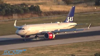 The "Smiling" SAS Airbus A320 Neo - Landing at Split Airport SPU/LDSP