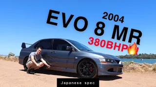 2004 Japanese Spec Mitsubishi EVO 8 MR Review! 380BHP!!!
