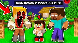 NAJSTRASZNIEJSZA RODZINA ADOPTUJE MNIE W MINECRAFT ALEX.EXE I HEROBRINE?! GPLAY & LUMI