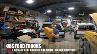 OBS Ford Truck NEW PRODUCT Split Bench Seat Cushion - Pre-Order Now