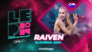 🇸🇮 Raiven "Veronika" (Slovenia 2024) - LIVE @ London Eurovision Party 2024