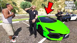 Franklin Lost His New Lamborghini In GTA 5 | SHINCHAN and CHOP