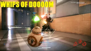 Whips of DOOM baby! BB8 sweating it up! lol - Star Wars Battlefront 2