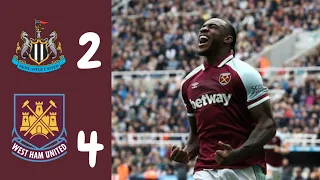 Newcastle 2-4 Westham all goals highlights