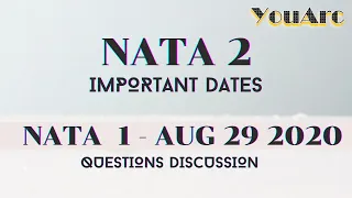 NATA  | JEE EXAM | B.Arch | B.Plan  - Question paper DISCUSSION!!