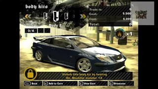bought a wide body kit for my chevrolet cobalt ss | Need for speed most wanted 2005