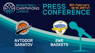 Avtodor Saratov v EWE Baskets - Press Conference - Basketball Champions League