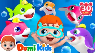 Baby Shark🐟️🐟️🐟️Doo Doo Doo +  More Domikids Nursery Rhymes For Toddlers -Kids Songs