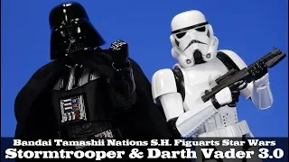 S.H. Figuarts Darth Vader and Stormtrooper Star Wars ROTJ ANH Bandai Action Figure Review