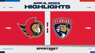 NHL Highlights | Senators vs. Panthers - April 6, 2023