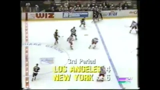 Los Angeles Kings VS  New York Rangers-  Feb 27 1989