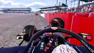 F1 2021 British Grand Prix crash recreation