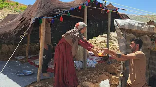 Inviting friends and neighbors to the nomadic tent for lunch | Nomadic Life