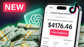 GOLD! Make $4000 With MONETIZABLE AI Videos From TikTok Creativity Program Beta