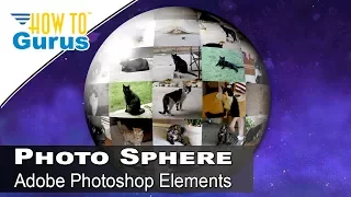 How You Can Make a Photo Picture Sphere Effect with Pictures on a Globe in Photoshop Elements