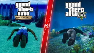 GTA San Andreas Definitive Edition vs GTA 5 - Direct Comparison! Attention to Detail & Graphics! PC