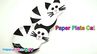 Paper Plate Cat | Paper Crafts | Kid's Crafts and Activities | Happykids DIY