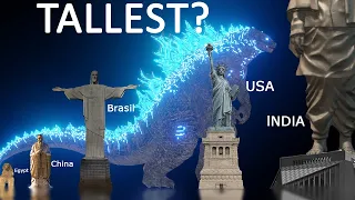 Godzilla -1.0 SIZE COMPARISON VS TALLEST STATUES | Upcoming Tallest Statues