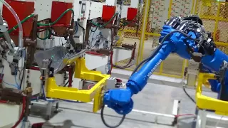 Yaskawa MH180 Robot Stationary Spot Welding