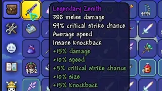 Zenith vs Every Boss in Terraria