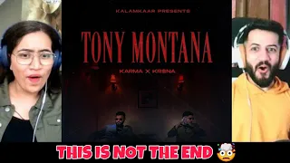 KARMA X KR$NA - TONY MONTANA (OFFICIAL MUSIC VIDEO) | KALAMKAAR Reaction
