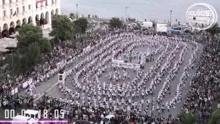 The largest Rueda de Casino Guinness Record Aristotelous Thessaloniki Greece 1 6 2014