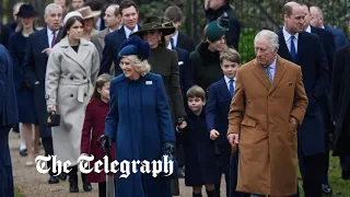 King Charles leads the Royal family to Christmas Day church service in Sandringham