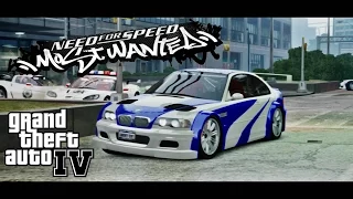 GTA IV. BMW M3 (Need For Speed: Most Wanted 2005 Style)