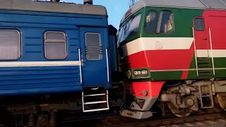 ТЭП70-0223 с поездом №605Б Витебск-Брест.