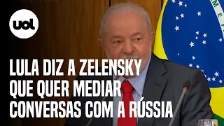 Guerra na Ucrânia: Lula conversa com Zelensky e reafirma desejo de negociar a paz