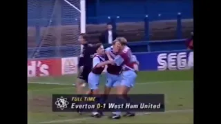Everton v West Ham United, 01 January 1994