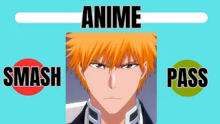 SMASH OR PASS | 50 ANIME CHARACTER #guessquiz #guess #quiz