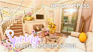 No Advanced Placing Castle Inspired Two Story Spring Family House I Speedbuild and Tour