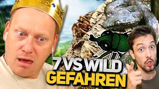 7 VS WILD GEFAHREN?! 😰 REAKTION auf "BIOLOGE WARNT VOR DIESEN TIEREN" 😂