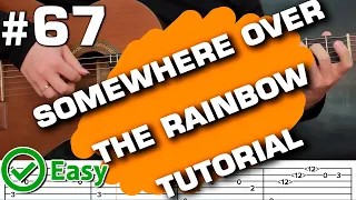 somewhere over the rainbow guitar lesson  acoustic cover fingerstyle tutorial tab