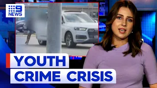 Terrifying run-in with teen carjackers amid Queensland youth crime crisis | 9 News Australia