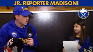 Buffalo Sabres Jr. Reporter Madison Asks The Hard Hitting Questions Of Jeff Skinner!