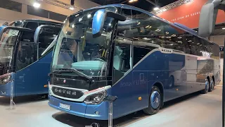 2023 Setra S517 HD Coach Bus Interior and Exterior FIAA 2022 IFEMA Madrid