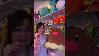 Showing off some of my favorite Pokémon plushes except they get progressively weirder😌