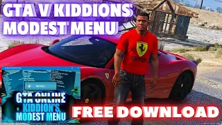 GTA V ONLINE KIDDIONS MOD MENU PC 1.58  FREE DOWNLOAD MOD MENU  UNDETECTED  PC 2022