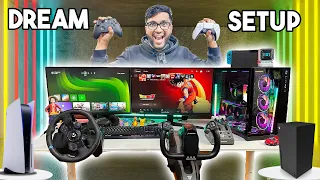 I MADE RS 10 LAKH DREAM GAMING SETUP WITH EVERY CONSOLE, WHEEL AND VR !