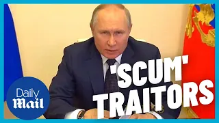 Putin speech: Warns 'scum' traitors that Russians will 'spit them out'