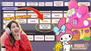 MENUJU KE RUMAH MY MELODY HELLO KITTY!! TERNYATA DISINI LOKASINYA!! SAKURA SCHOOL SIMULATOR-PART 464