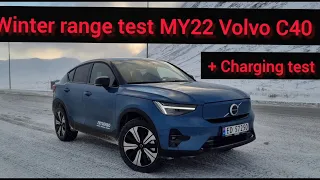 Volvo C40 Range test and charging test.