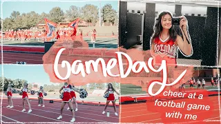 cheer GAMEDAY vlog *football game* | Mia Rits