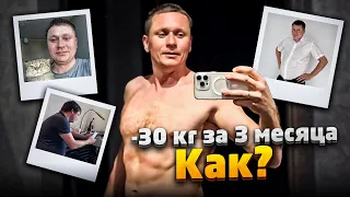 ПОХУДЕЛ НА 30 КГ за 3 МЕСЯЦА КАК? Мой личный опыт, как изменилась жизнь ДО и ПОСЛЕ