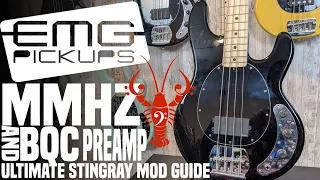 EMG MMHZ & BQC Preamp in a Ray4 SUB - ULTIMATE Stingray (SUB) Mod Guide - LowEndLobster Fresh Look