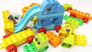 Animals Train Building Blocks Lego Duplo 10863