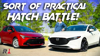 Mazda3 Hatchback vs Toyota Corolla (2023) Comparison / Choose Your Compromise